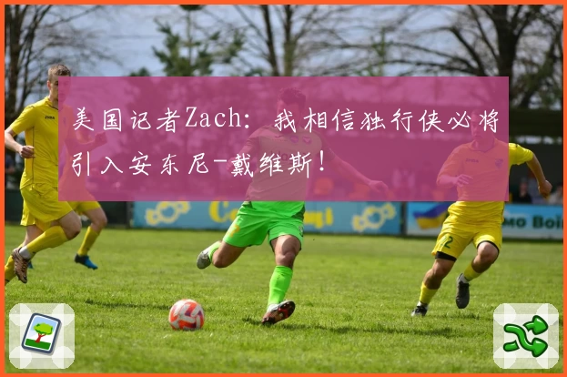 美国记者Zach：我相信独行侠必将引入安东尼-戴维斯！